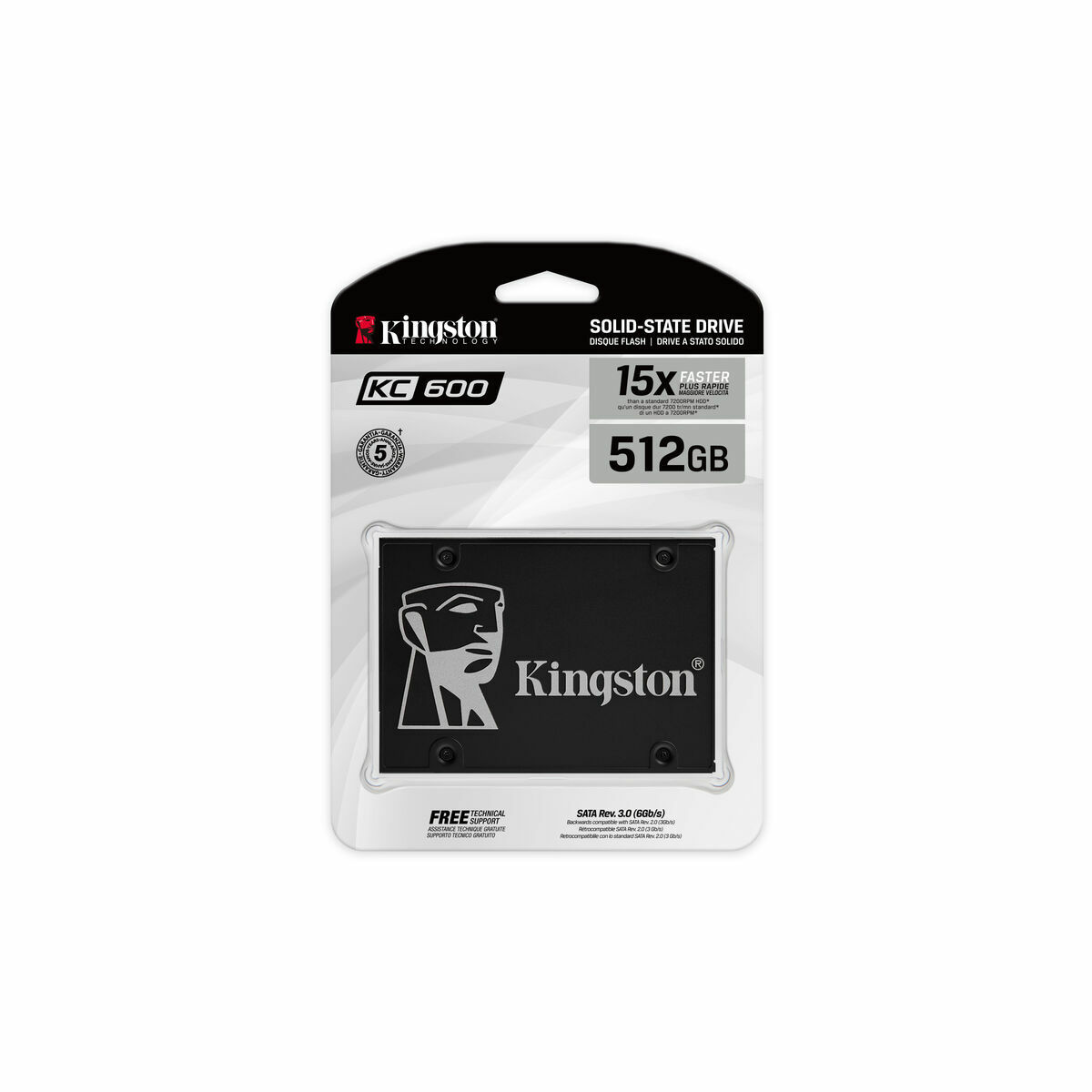 Hard Drive Kingston KC600 1 TB SSD